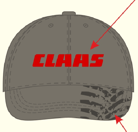cap CLAAS gray